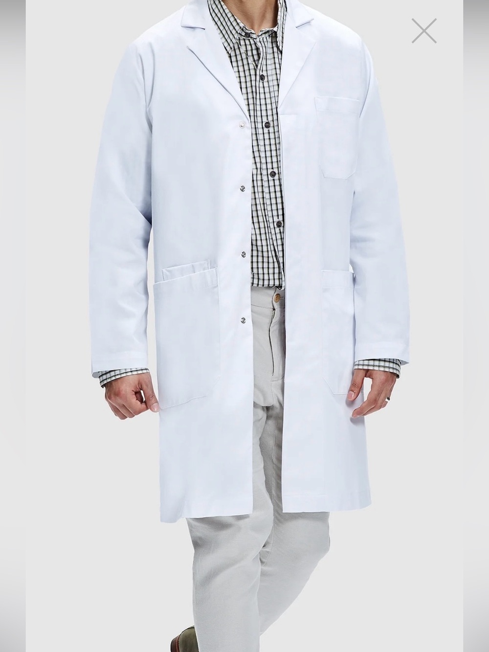 Doctor James Dr James Lab Coat White Jacket Halloween Costume Men’s Women’s Uni